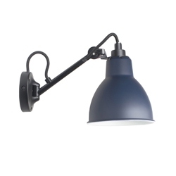Lampe Gras No 104 kinkiet, czarny/niebieski