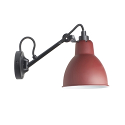 Lampe Gras No 104 kinkiet, czarny/czerwony