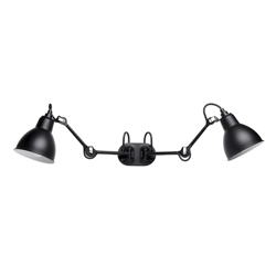 Lampe Gras No 204 Double łazienkowa lampa ścienna, czarna
