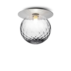 Liila 1 large kinkiet / lampa sufitowa IP44, light silver/przezroczysty