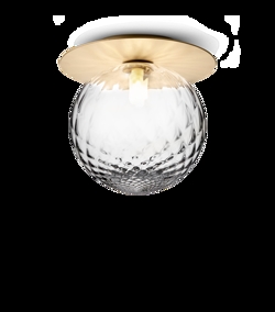 Liila 1 large kinkiet / lampa sufitowa IP44, nordic złoty/przezroczysty