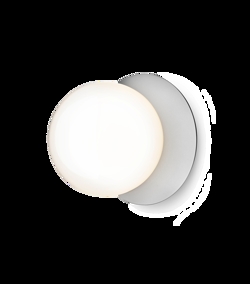 Liila 1 medium kinkiet / lampa sufitowa IP44, light silver/opal