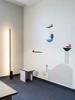 Linescapes lampa podłogowa, czarna/szara