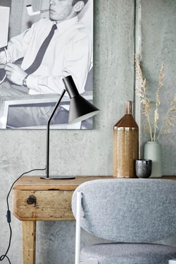 LYSS lampa stołowa, matowa czarna