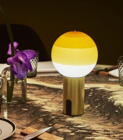 Dipping Light Lampa Stołowa na Baterie, Bursztyn