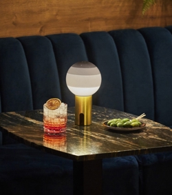 Dipping Light Lampa Stołowa na Baterie, Off white