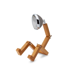 Mini Mr. Wattson lampa stołowa, Lava szary