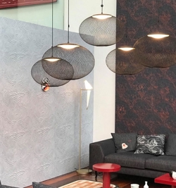 Lampa wisząca NR2, czarna