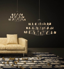 Żyrandol Coppelia, chrom