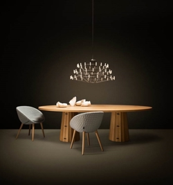 Coppelia żyrandol small, chrom