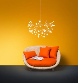 Heracleum III lampa wisząca small, biała