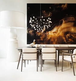 Heracleum III lampa wisząca large, nikiel