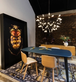 Heracleum III lampa wisząca small, nikiel