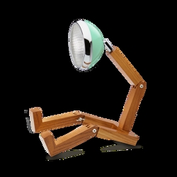 Mr. Wattson lampa stołowa, Tiffany zielony