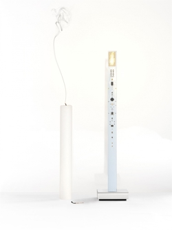 My New Flame lampa stołowa, biała