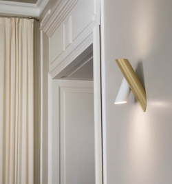 Tubes Large kinkiet, biały/jasne złoto