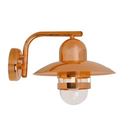 Nibe zewnętrzna lampa ścienna, miedź - seaside