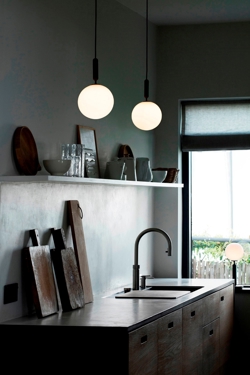 Miira 1 Large pendel, szary/opal