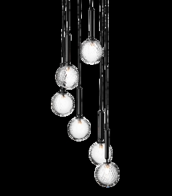 Miira 6 pendel, szary/przezroczysty