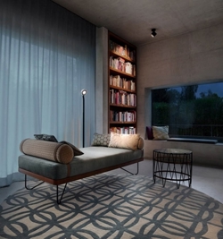 Occhio Lei Lettura lampa podłogowa, czarna