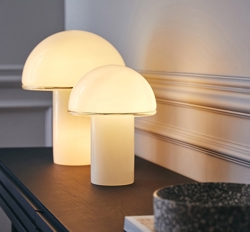 Onfale Medio lampa stołowa, biała