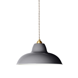 Original 1227 Midi Wide pendel, mosiądz/szary