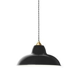 Original 1227 Midi Wide pendel, mosiądz/czarny