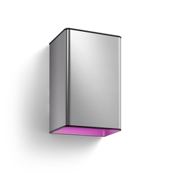 Philips Hue Resonate White and Color Ambiance zewnętrzna lampa ścienna, srebrna