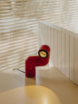 Tatu lampa stołowa, czerwona