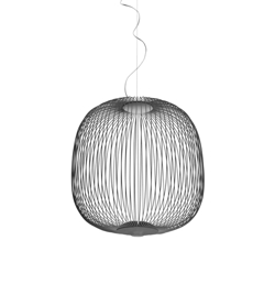 Spokes 2 lampa wisząca ściemnialna, Grafit