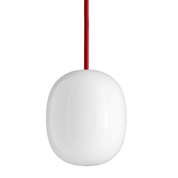 Superæg 150P pendel, opal/czerwony kabel