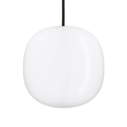 Superkube 200P lampa wisząca, opalowy/czarny kabel