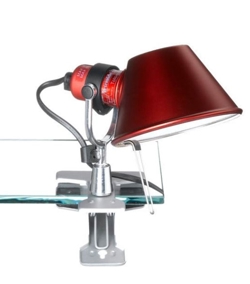 Tolomeo Micro Pinza lampa zaciskowa, czerwona