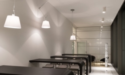 Tolomeo Sospensione Decentrata Ø32 satynowy