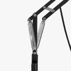 Type 75 lampa stołowa, czarna