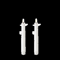 LED świeczki stołowe, Nordic white, Smooth, 2-pak, 2,3x20,5 cm