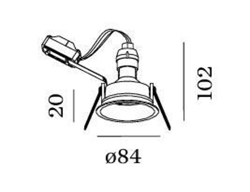 Deep 1.0 PAR16 Oprawa wpuszczana, biała